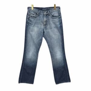 7 For All Mankind 7FAM A Pocket Boot Cut Mid Rise Dark Wash Y2K Denim Jeans